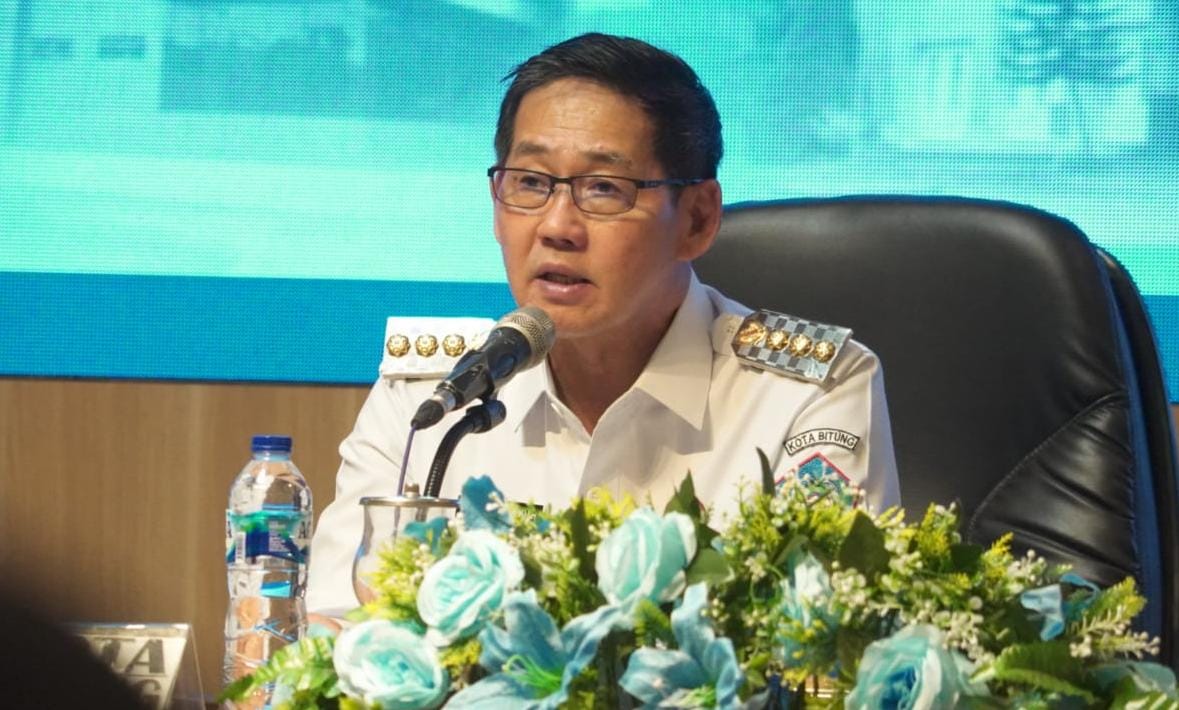 Wali Kota Bitung, Hengky Honandar, (Foto.Mirawan)