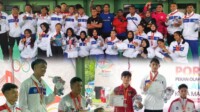 Peraih medali cabor pencak silat Kota Bitung di Porprov ke- XII Sulawesi Utara. Jumat, 21/11/2025.