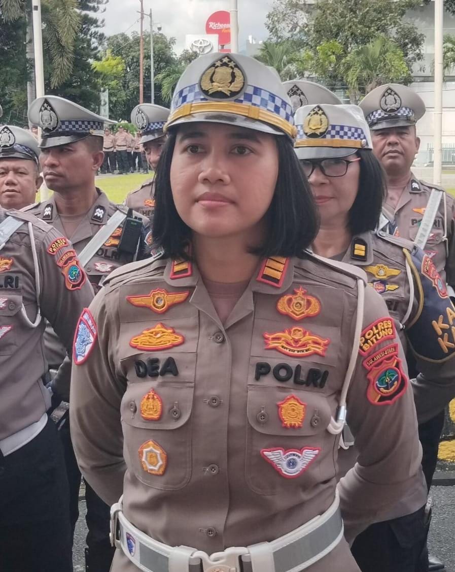 Kasat Lantas AKP Dwi Dea Angraini, S.I.K., M.H., pada Senin (1/12/2025)