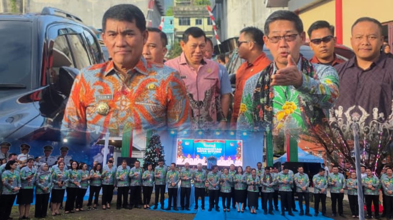 Hengky Honandar Sambut Kehadiran Gubernur Yulius Selvanus. Senin, 15/12/2025. (Foto.Ist)