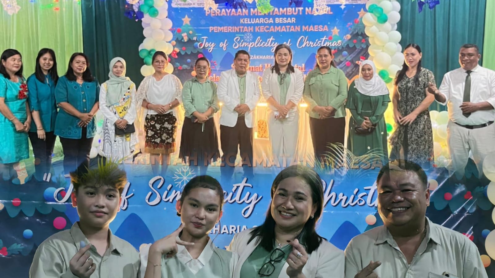 Pemerintah Kecamatan Maesa melaksanakan Ibadah Menyambut Natal pada Rabu, 17 Desember 2025, bertempat di Aula Kecamatan Maesa,