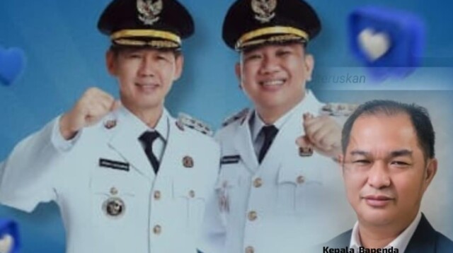 Wali Kota Bitung Hengky Honandar SE, Wakil Wali Kota Bitung Randito Maringka, Kepala Bapenda Kota Bitung Theo Rorong SE. (Dok.Ist)