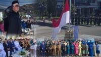 Walikota Bitung, Hengky Honandar, SE, bertindak sebagai inspektur upacara Hari Bela Negara dan Hari Ibu 2025.