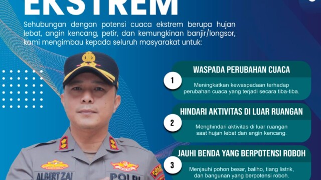 Kapolres Bitung, AKBP Albert Zai, S.I.K., M.H., mengimbau seluruh masyarakat Kota Bitung