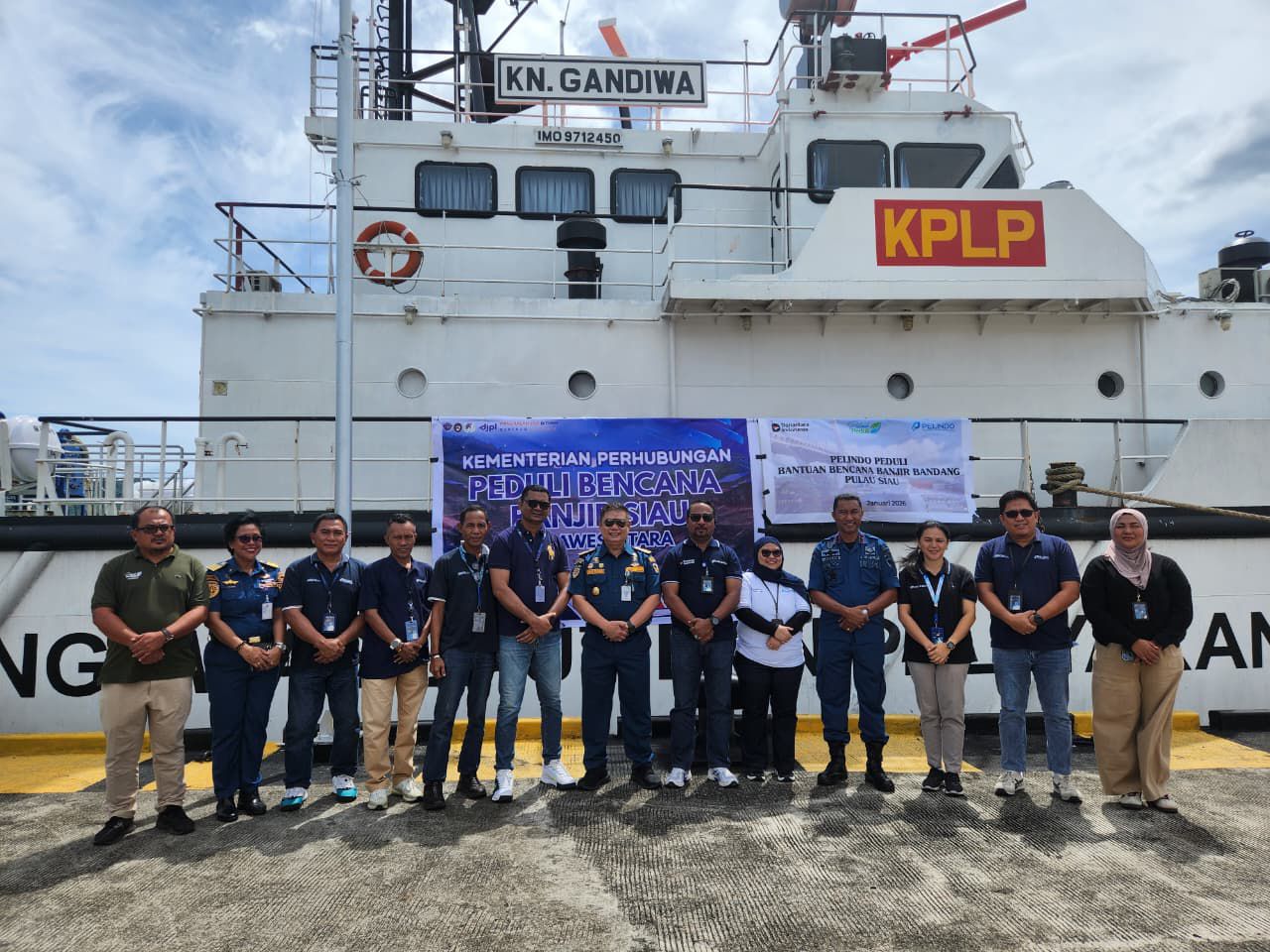 PT Pelabuhan Indonesia (Persero) melalui program Pelindo Peduli menyalurkan bantuan kemanusiaan. Rabu, 7/1/2026