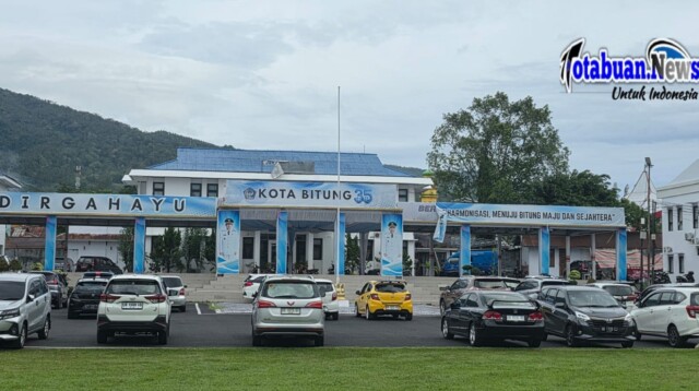 Suasana di Lapangan Pemkot Bitung. Senin, 12/1/2026. (Foto.mirawan)