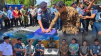 Wali Kota Bitung Hengky Honandar bersama Komandan Kodaeral VIII Laksamana Muda TNI Dery Triesananto Suhendi, S.E., M.Tr.Opsla meresmikan Patung Samuel Languyu dalam sebuah upacara yang berlangsung khusyuk dan sarat nilai historis, Kamis (15/1/2026)