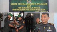 Letkol Inf Ade R.W. Jabat Dansecata Rindam XIII/Merdeka,