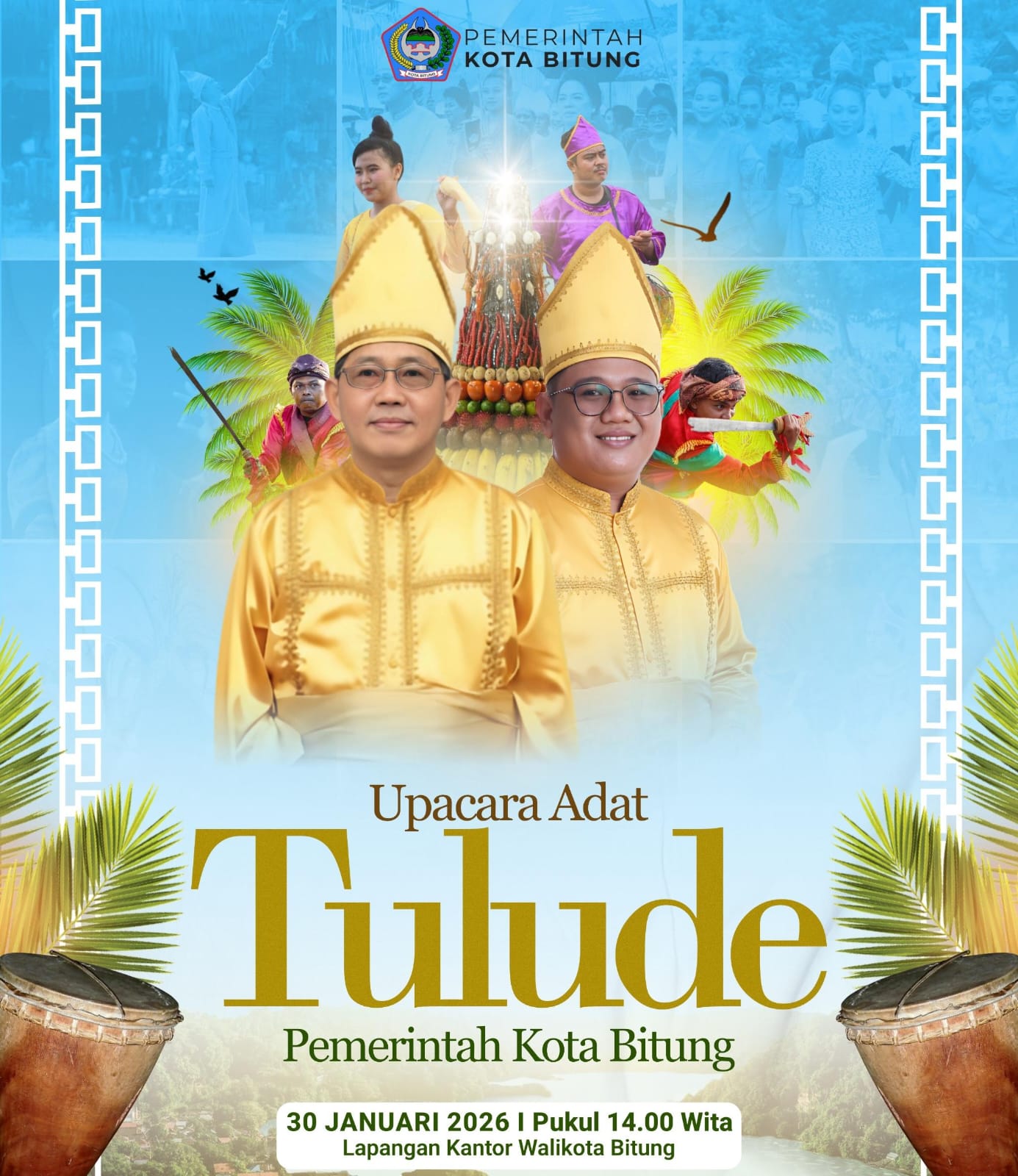 Pemkot Bitung Luncurkan Flyer Resmi Tulude 2026.