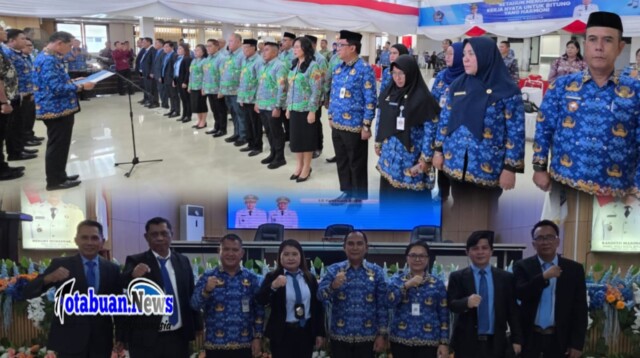 Wali Kota Hengky Honandar SE secara resmi melantik dan mengukuhkan kepengurusan Forum Kerukunan Umat Beragama (FKUB), Forum Kewaspadaan Dini Masyarakat (FKDM), serta Forum Komunikasi Badan Tazkir (FKBT) Pemerintah Kota Bitung dalam seremoni yang digelar di Ruang S.H. Sarundajang, Kantor Wali Kota, Rabu (19/2/2026).