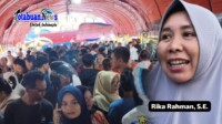 Rika Rahman, S.E., turut hadir menikmati momen kebersamaan bersama keluarga dan masyarakat, Sabtu (21/2/2026).