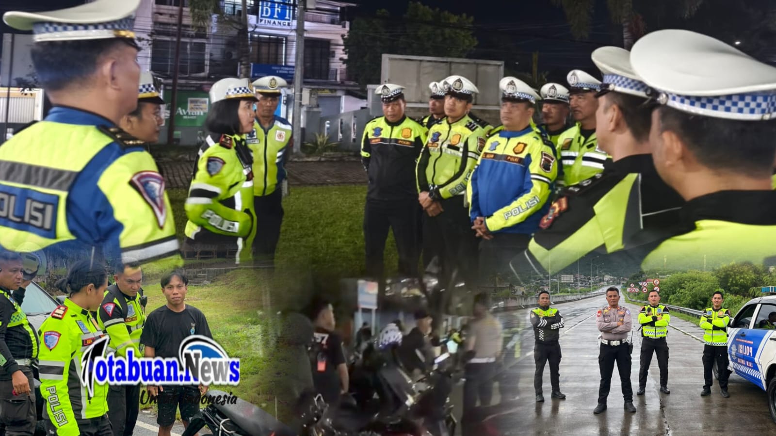 Kegiatan yang dimulai pukul 22.00 WITA tersebut dipimpin langsung oleh Kasat Lantas, Dwi Dea Anggraini, bersama jajaran Kanit dan personel Satlantas.