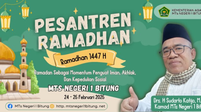 Kepala Madrasah, Drs. H. Sudarto Katijo, M.P.I secara resmi membuka kegiatan tersebut.