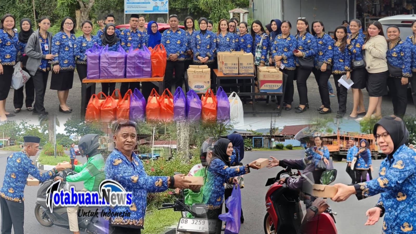 Pemerintah Kecamatan Maesa bersama Badan Tadzkir Kecamatan Maesa menggelar kegiatan berbagi takjil kepada masyarakat yang sedang menjalankan ibadah puasa.