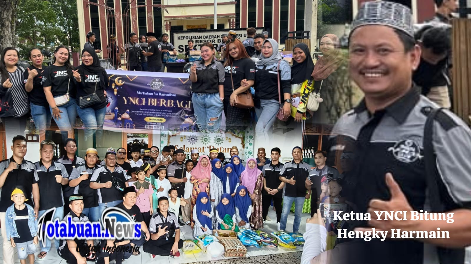 Komunitas Yamaha NMAX Club Indonesia (YNCI) Bitung Chapter ikut ambil bagian dalam kegiatan nasional berbagi takjil.