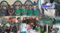 Prajurit Yonif TP 916/BS Gelar Aksi Sosial dan Karya Bakti di Masjid At-Taubah Tangkoko