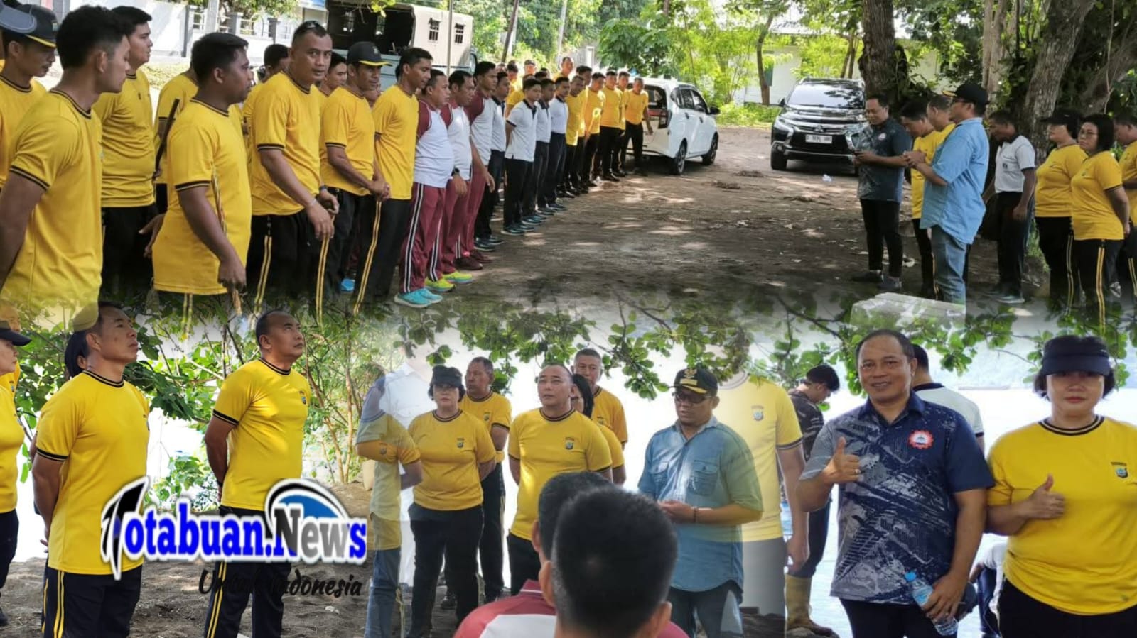 Kegiatan diawali dengan apel pagi pada pukul 07.00 WITA yang diikuti oleh Camat Aertembaga Stenly R. Tatipang, S.Sos, Dirpolairud Kombes Pol Bayuaji Yudha Prajas, S.H., M.H, Kepala Operasi Laut Fasharkan Letkol Laut (T) D. Setiawan, M.Tr.Opsla, jajaran terkait, Lurah Tandurusa Swingly Mandayo, jajaran ASN dan P3K, serta warga Kelurahan Tandurusa.