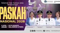 Ucapan Pemerintah Kota Bitung, atas Pelaksanaan PASKAH Nasional 2026 yang diselenggarakan di Kota Manado Rabu, 8 April 2026. (Flayer.Kominfo)