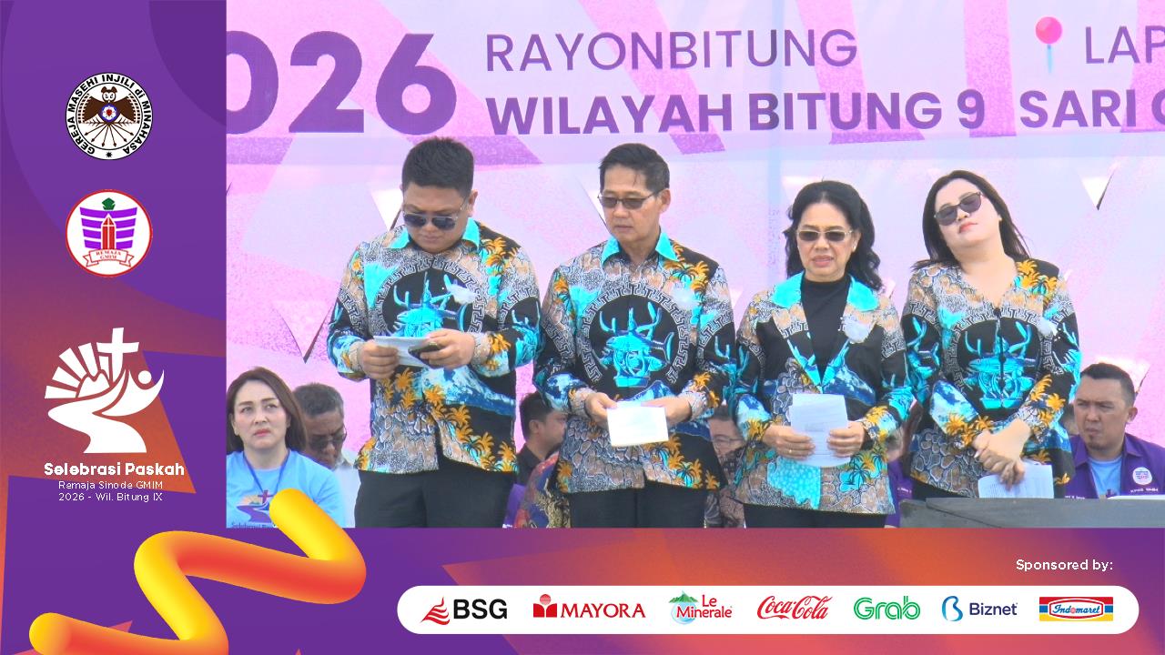 Foto: Wali Kota Bitung Hengky Honandar bersama Ketua TP PKK Ny. Ellen Honandar Sondakh, serta Wakil Wali Kota Randito Maringka didampingi Ny. Jasinta Maribel Maringka Gumolung.