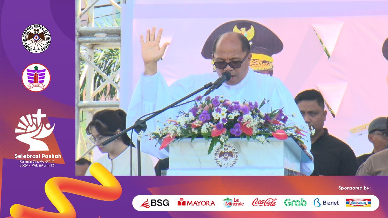 Ibadah Agung yang dipimpin Ketua BPMS GMIM, Pdt. Dr. A. Katuuk Wenas, M.Th.