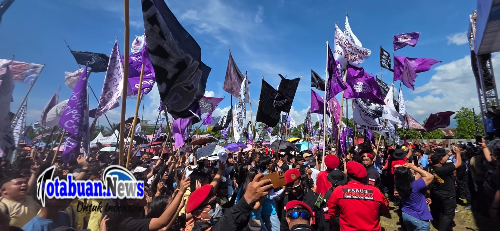 Selebrasi Paskah Remaja GMIM se-Sinode Tahun 2026 yang digelar di Lapangan Sari Cakalang, Kota Bitung, Sabtu (11/4/2026).